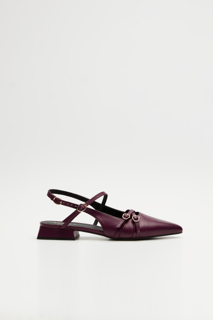 Buty sling back fioletowy